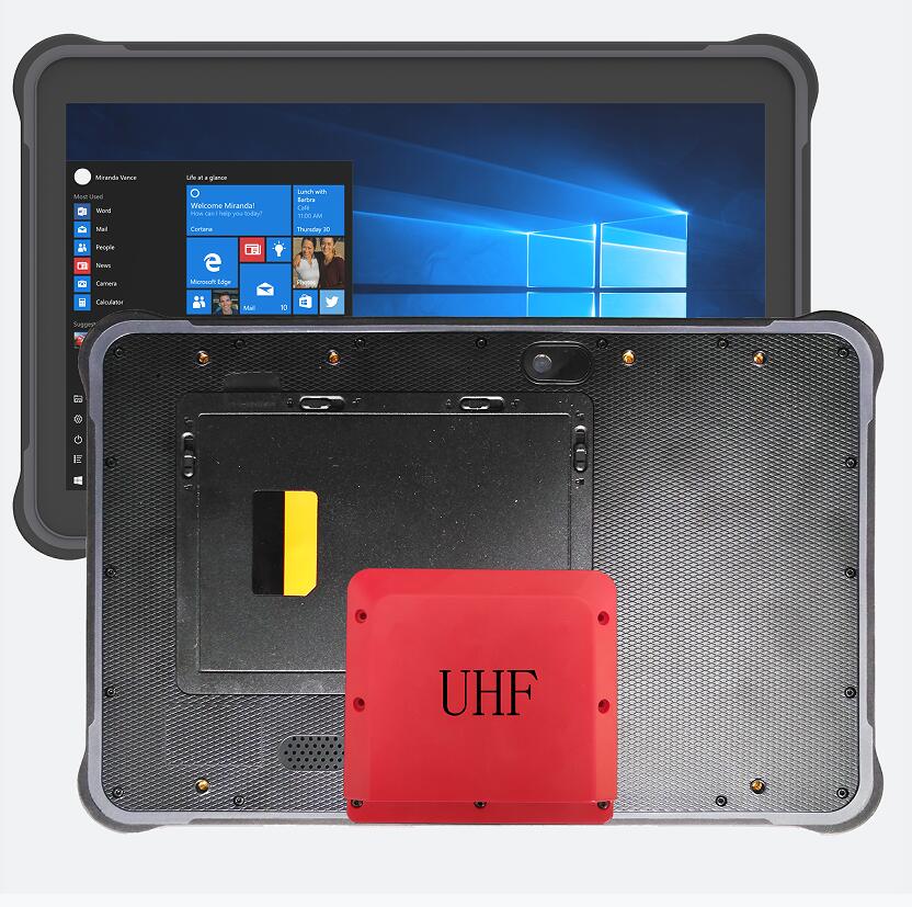 10.1 inch windows or Android 10 UHF rugged tablet