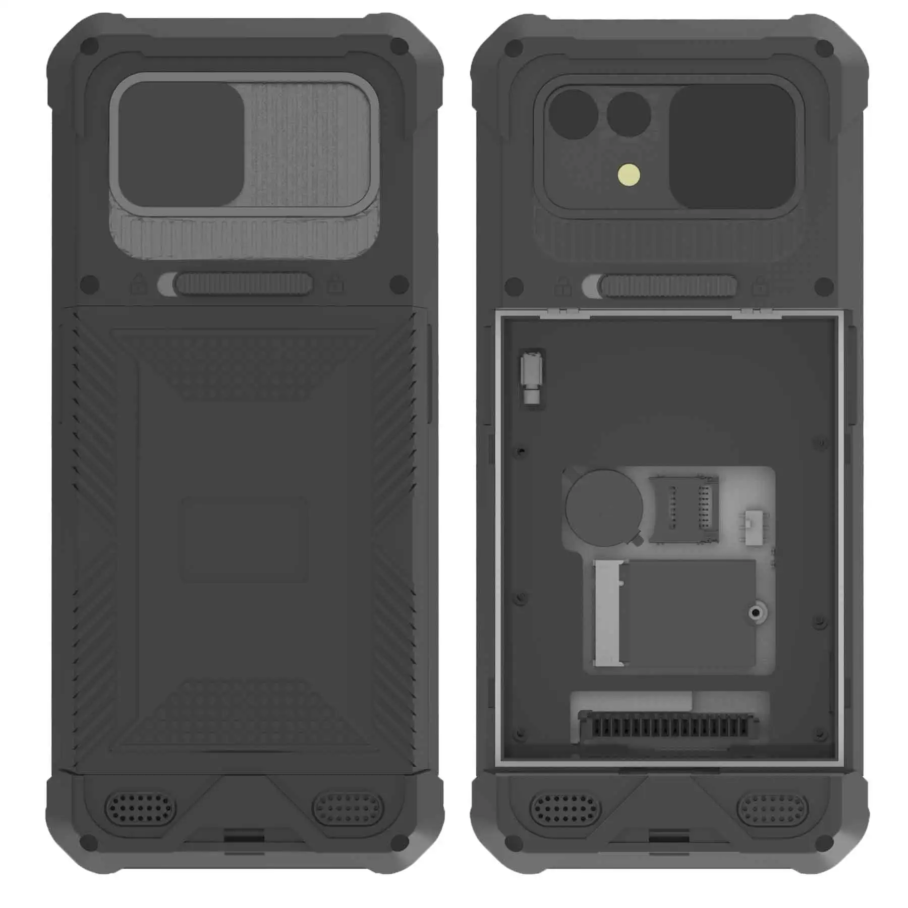 6.5 inch Linux Ubuntu and android 14 rugged phone, handheld terminal