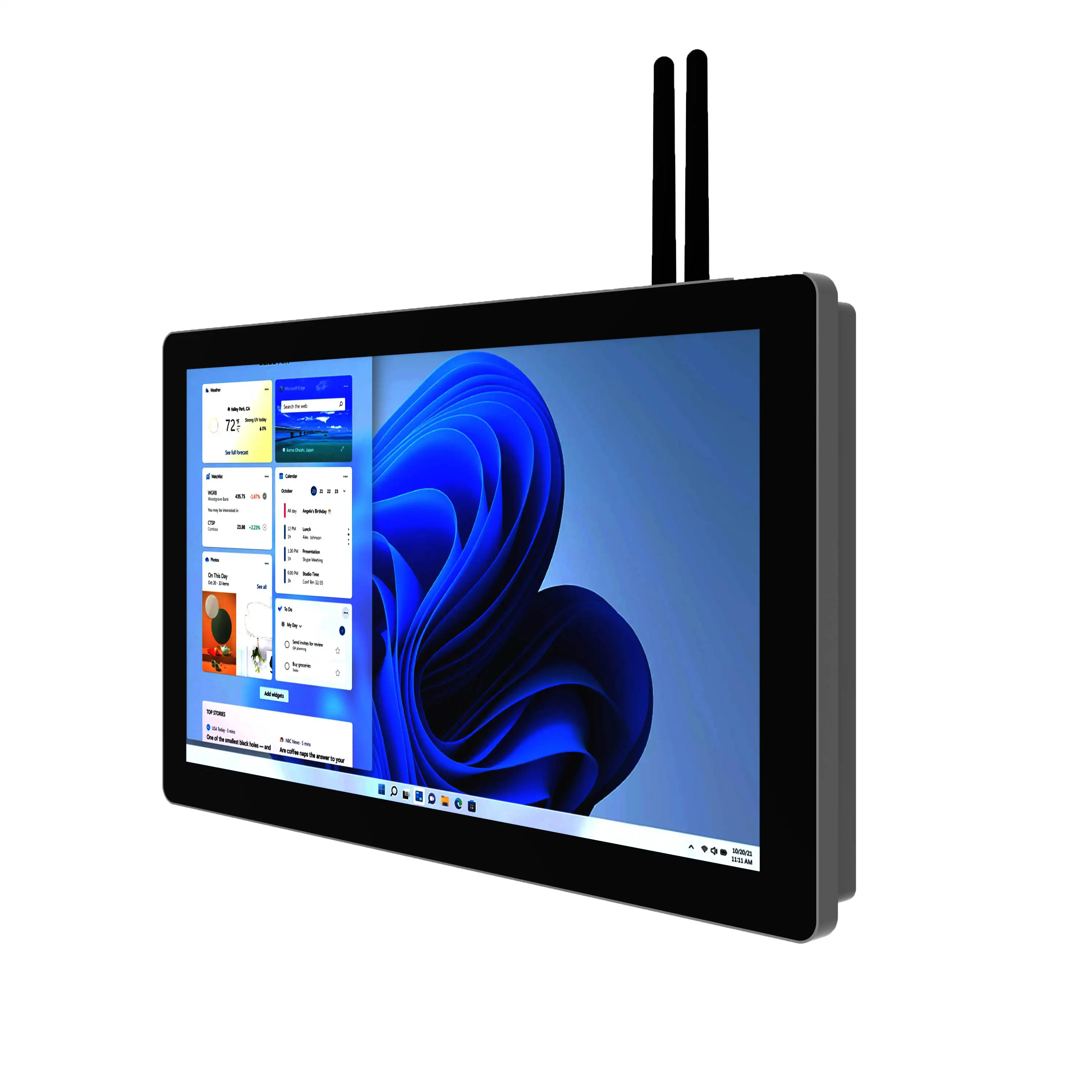 15.6 inch IP65 Water proof industrial Panel PC with aviation port