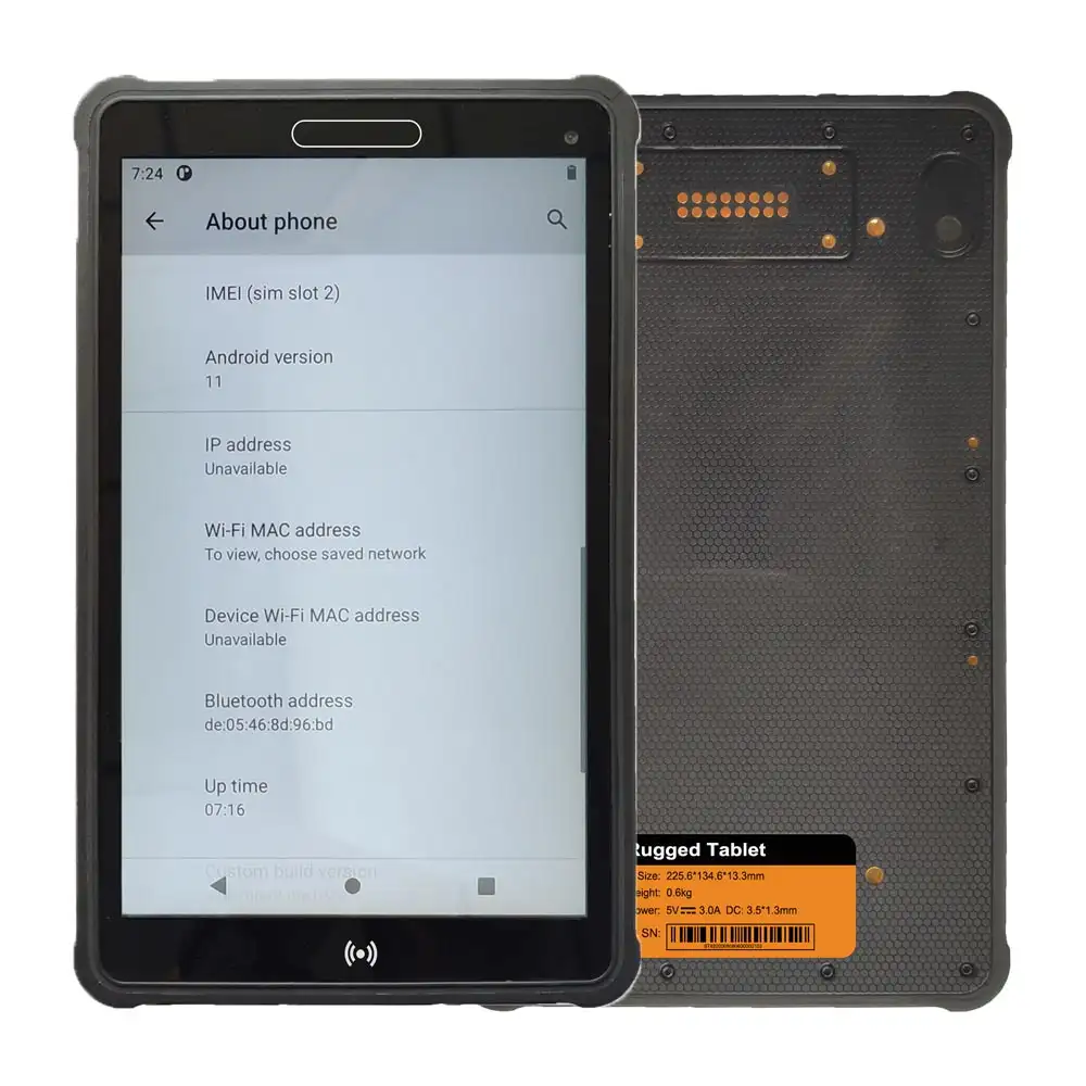 8 inch android 11 rugged tablet RS232 RJ45 Ethernet