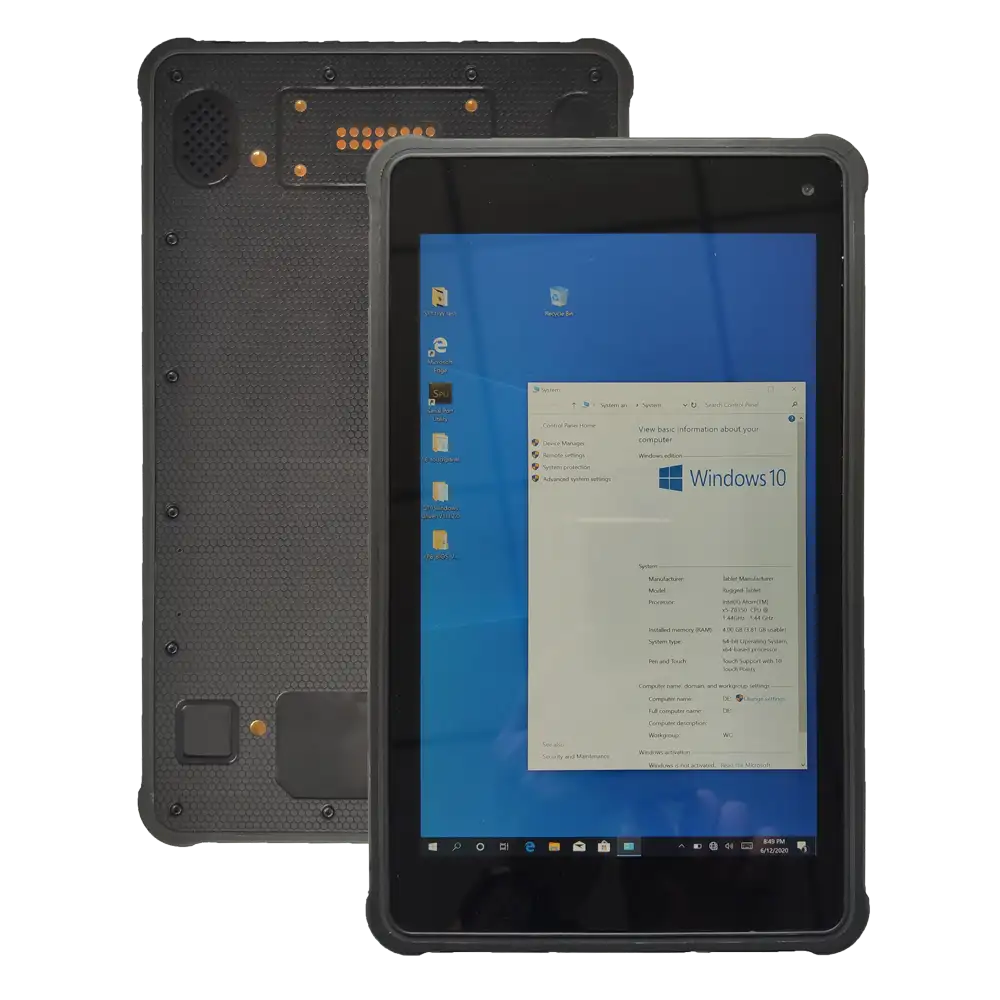 8 inch Windows 10 pro RAM 4GB ROM 64GB Rugged Tablet with Network port ST8