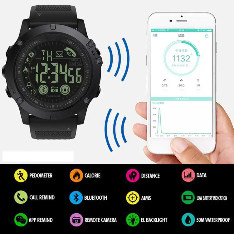 rugged smart watch working 12 month